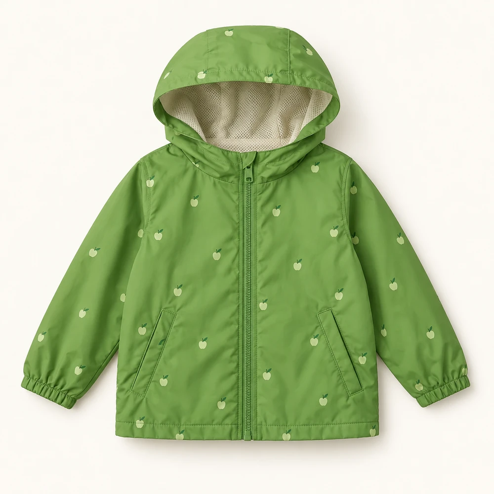 Apple Skip Jacket in Apple green, front view
