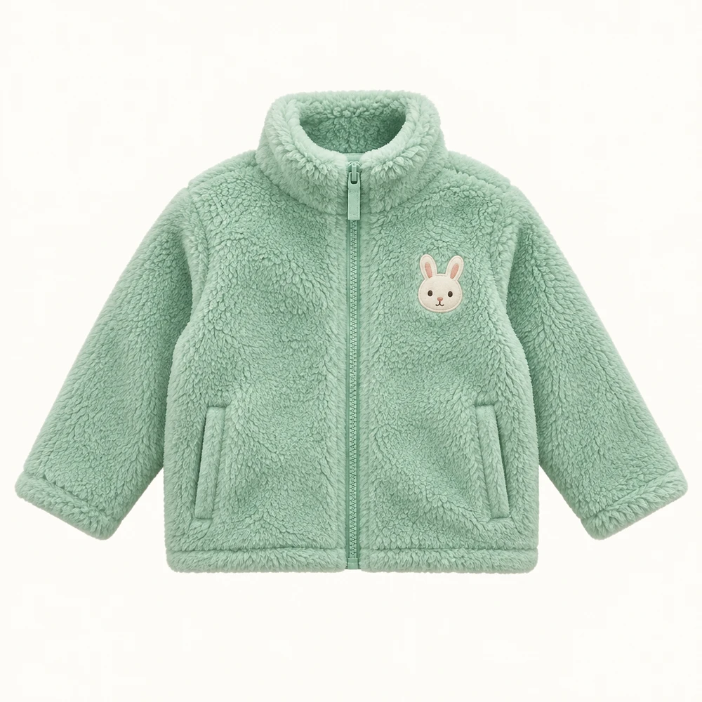 Meadow Hop Jacket in Mint green, front view