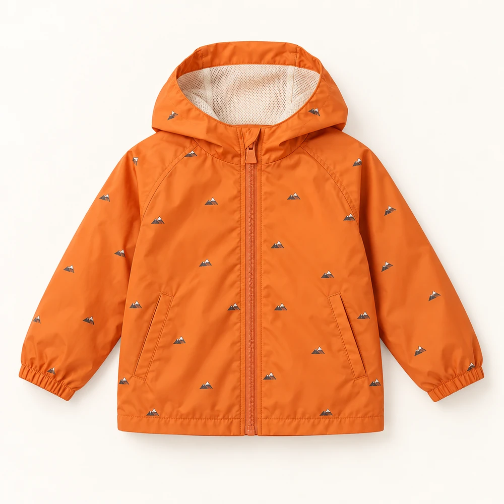 Tangerine Trail Jacket in Tangerine, front view
